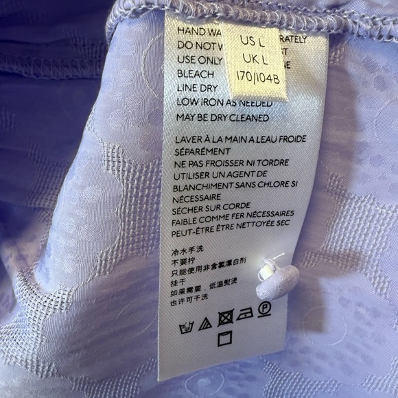 Anthropologie ‘Lavinia’ Halter Blouse Lilac Boho Sleeveless Women’s Size Large - Picture 12 of 13